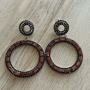 Beautiful Pink Hoop Earrings